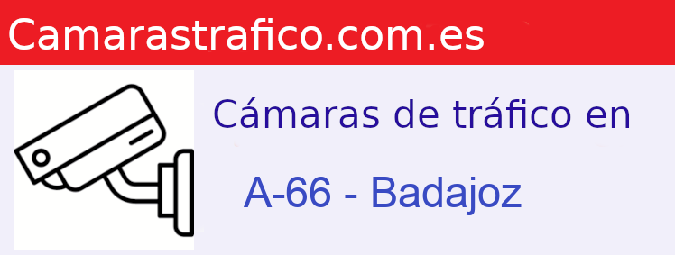 Cámaras dgt en la A-66 en la provincia de Badajoz